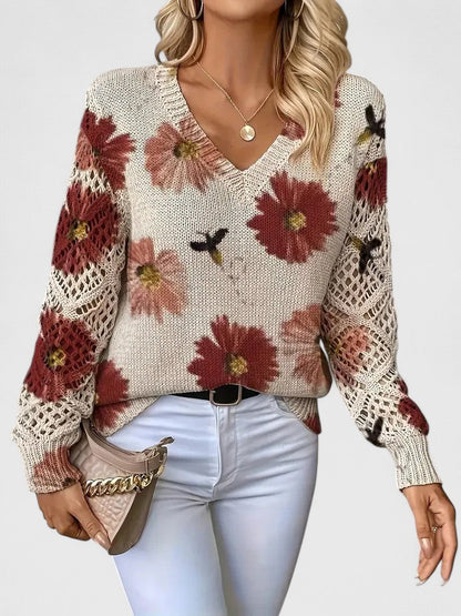 Aurélie™ | Élégance florale Pull