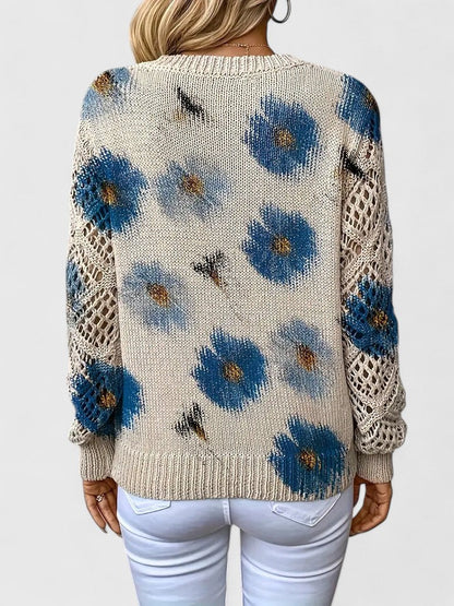 Aurélie™ | Élégance florale Pull