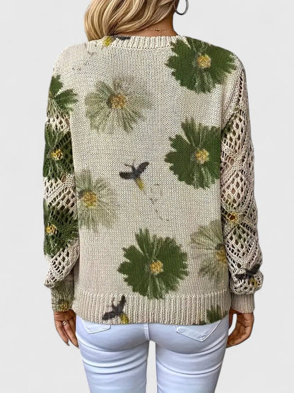 Aurélie™ | Élégance florale Pull