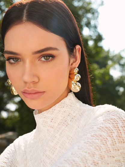 Boucles d'Oreilles Poussettes Papillon