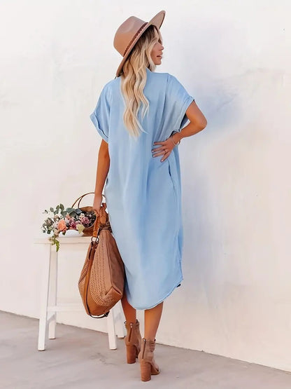 charlotte™ | Robe en denim fluide