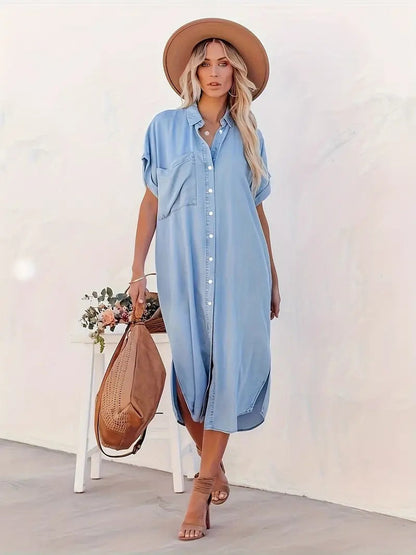 charlotte™ | Robe en denim fluide