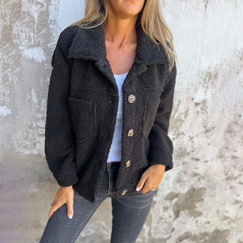 Olivia™ | Veste teddy tendance