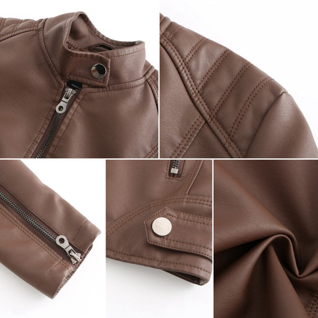 Milena™ | Veste en Cuir Élégante