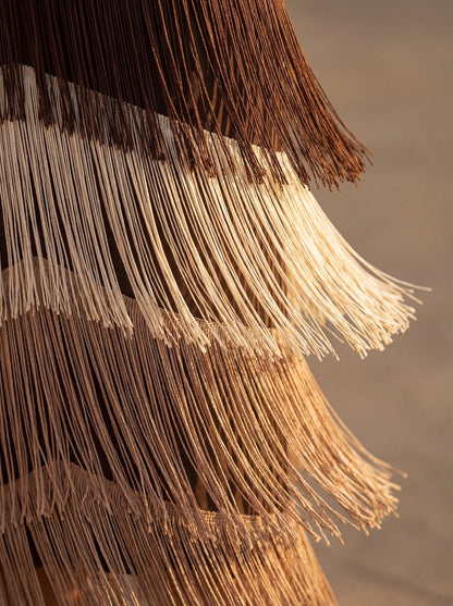 Robe Longue à Franges Vert Sauge