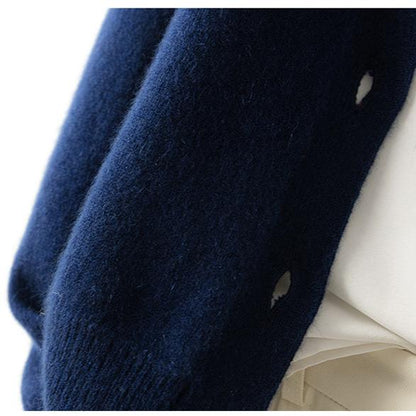 Margaux™ | Cardigan Classique à Boutons camel