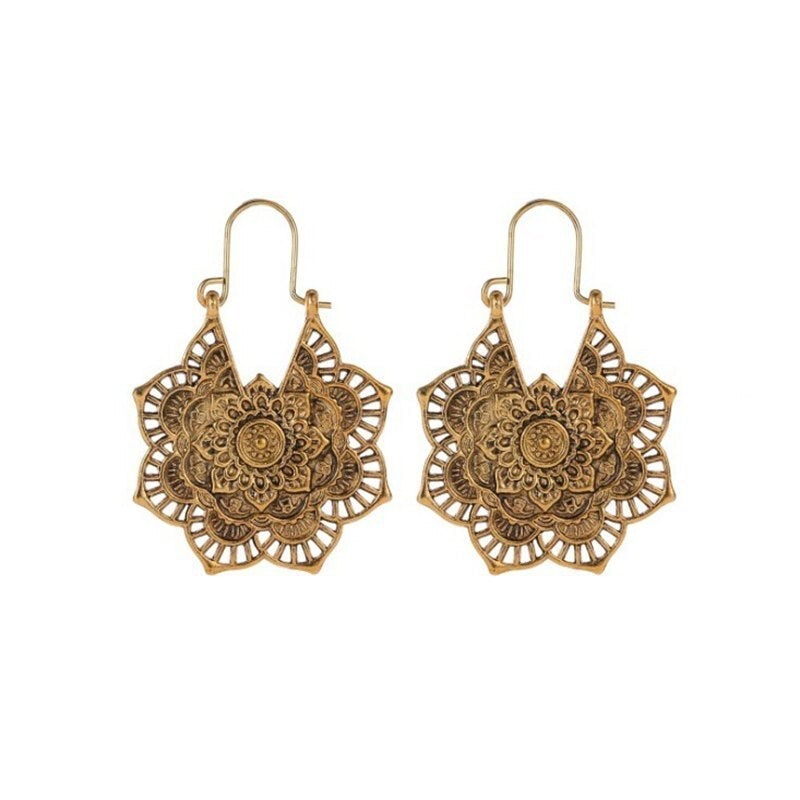 Boucles d'oreilles Mandala Lotus