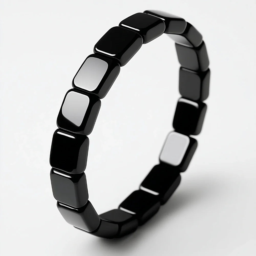 HEMOS™ | Bracelet en Hématite Naturelle