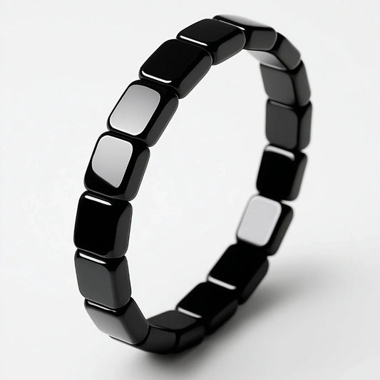HEMOS™ | Bracelet en Hématite Naturelle