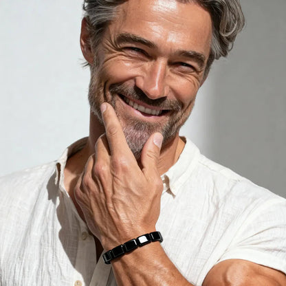 HEMOS™ | Bracelet en Hématite Naturelle