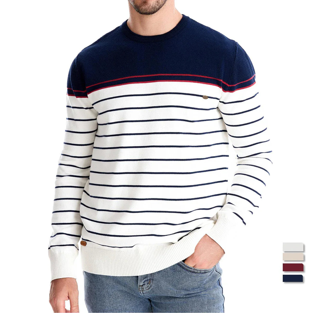 Gano™ |  Pull pour homme à rayures fines