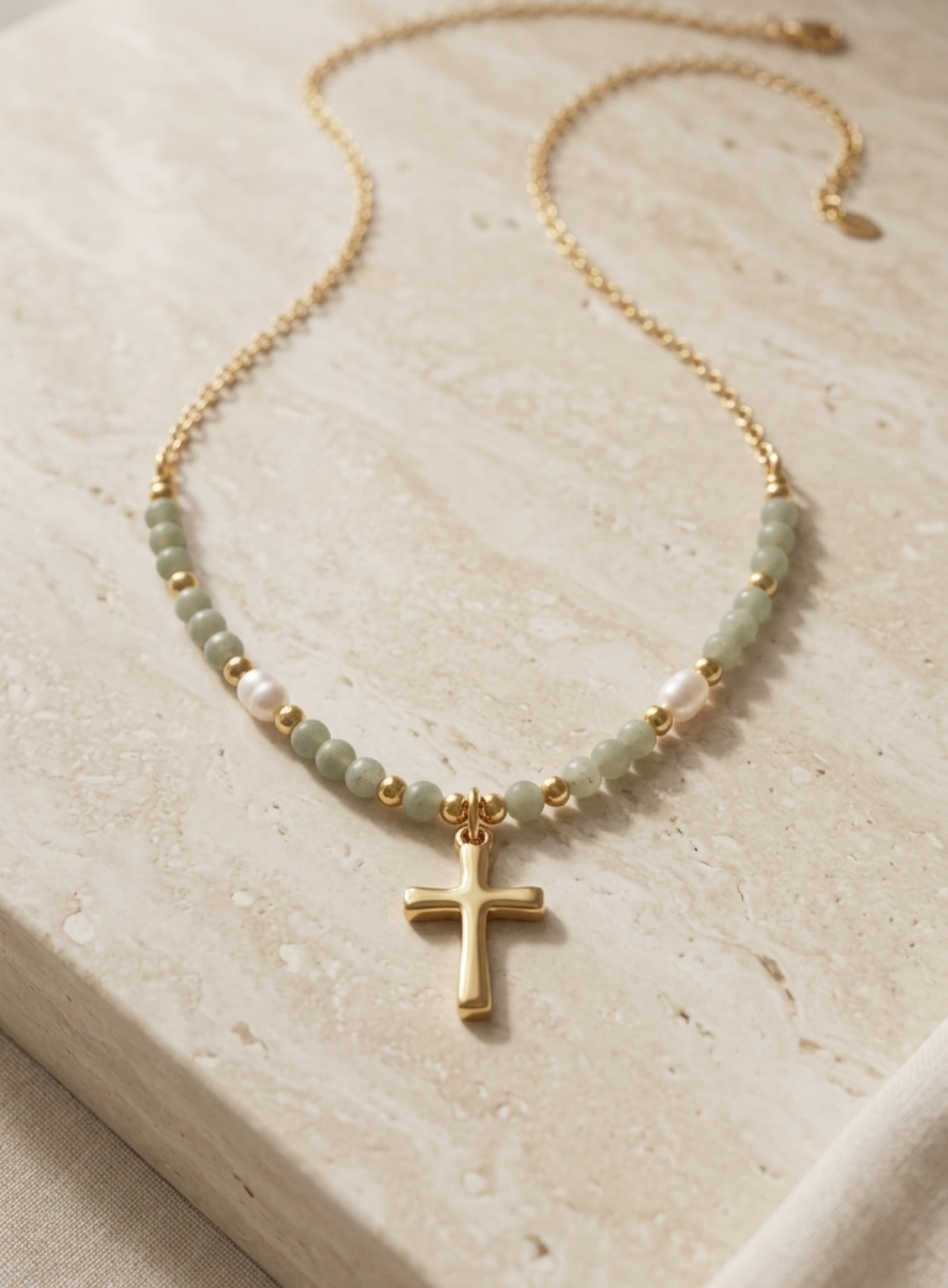 Collier Croix Coloré
