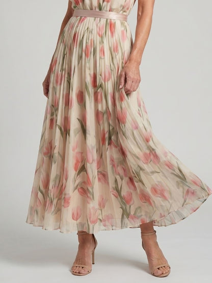 Kinga | Robe Midi Halter Florale