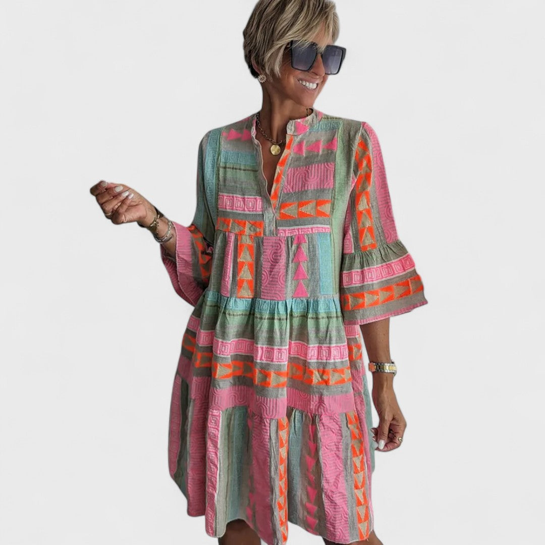 Juliane - Abito boho a balze
