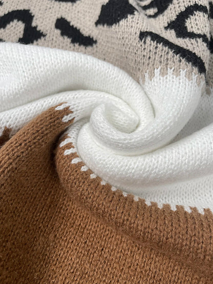 Clara™ | Pull en Maille Léopard Chic