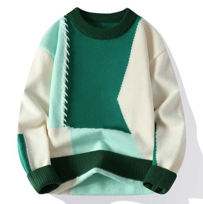 ALFONSO | MAGLIONE PATCHWORK DI LUSSO