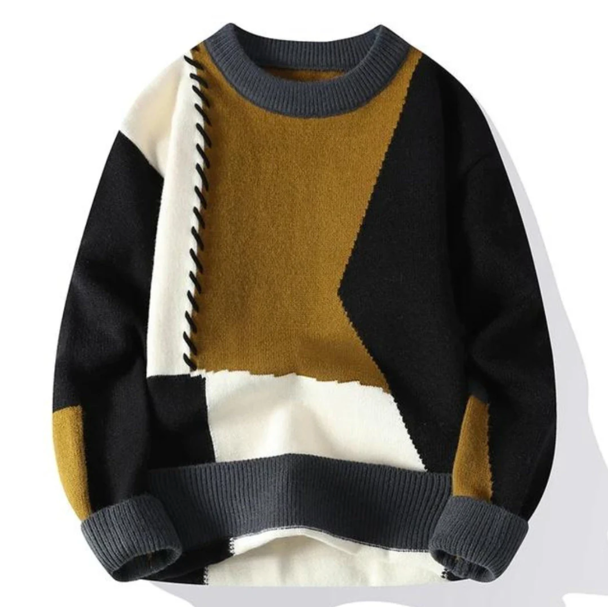 ALFONSO | MAGLIONE PATCHWORK DI LUSSO