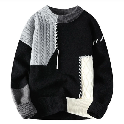 ALFONSO | MAGLIONE PATCHWORK DI LUSSO