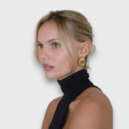 Boucles d'oreilles en laiton doré