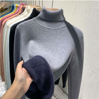 Delphine™ | Pull Luxe Col Roulé Doublé en Fleece