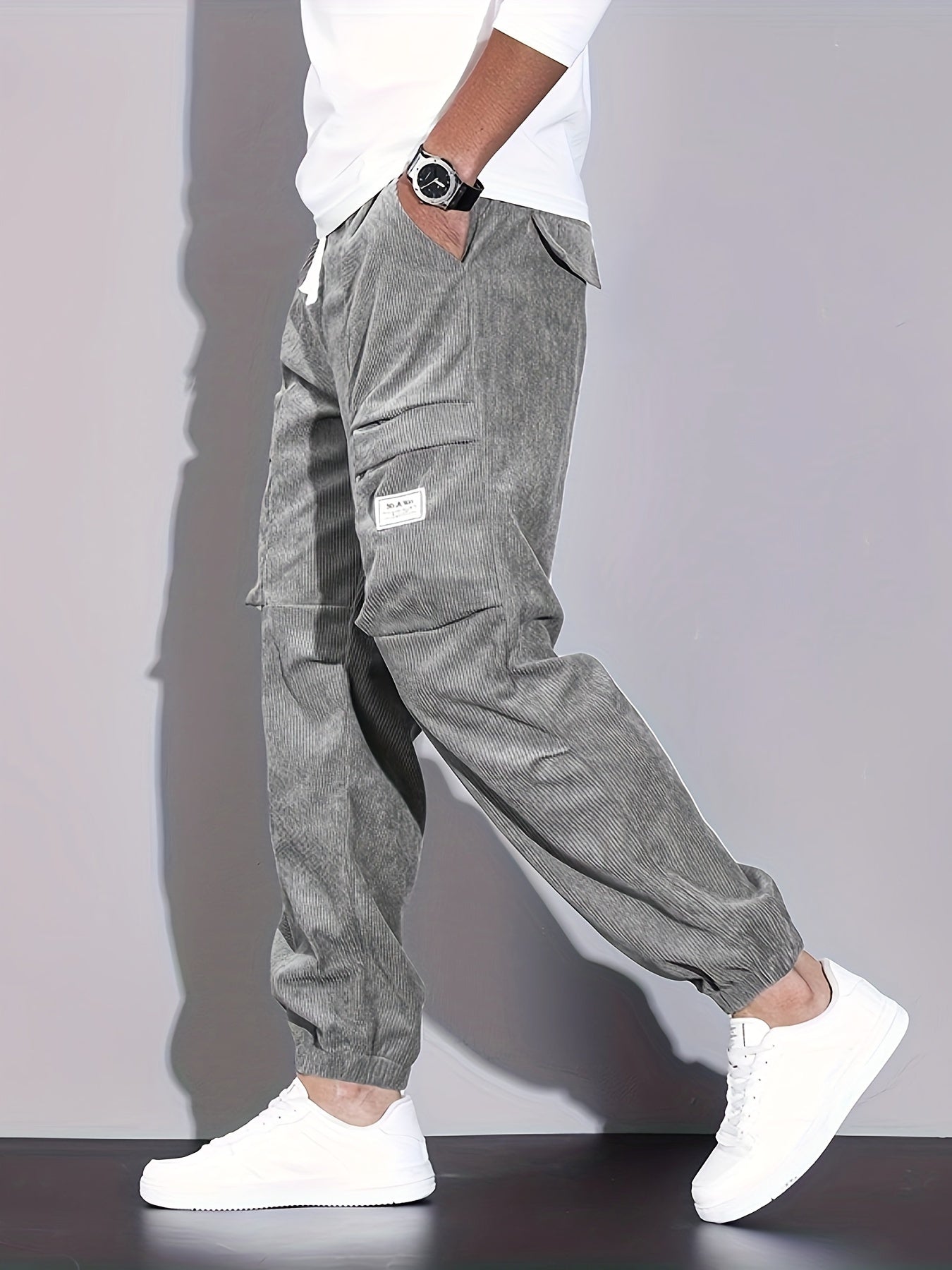 LUXSSE | PANTALONI CARGO IN CORDUROY