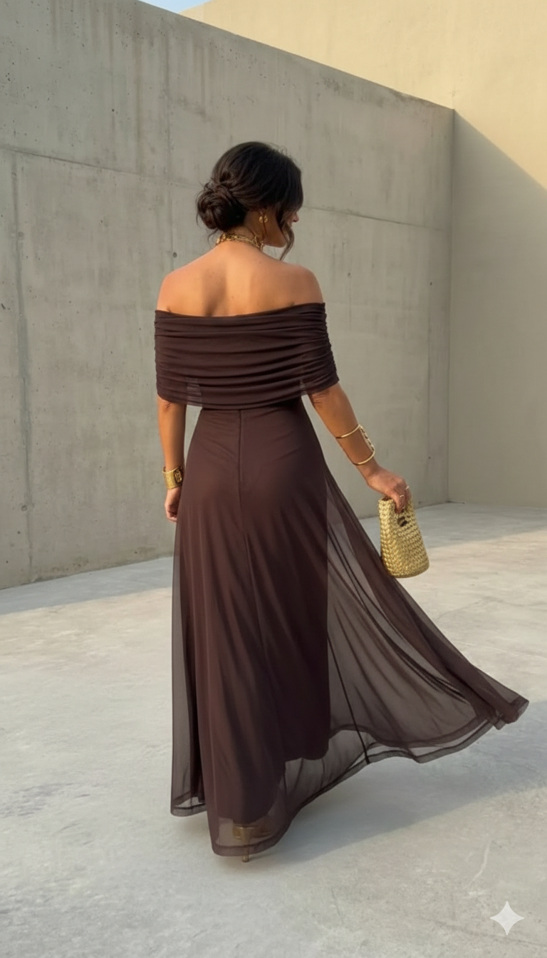 Uma | Robe Longue Fluide Élégante Jour et Nuit