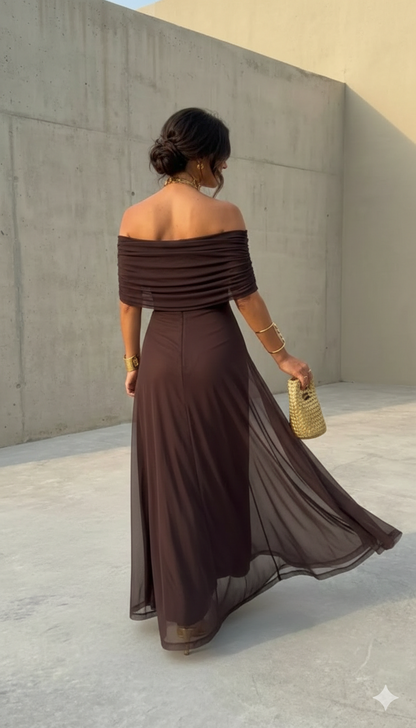 Uma | Robe Longue Fluide Élégante Jour et Nuit