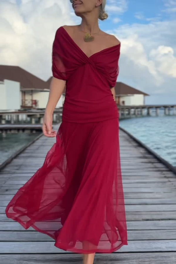 Magda™ | Robe longue élégante à décolleté en V