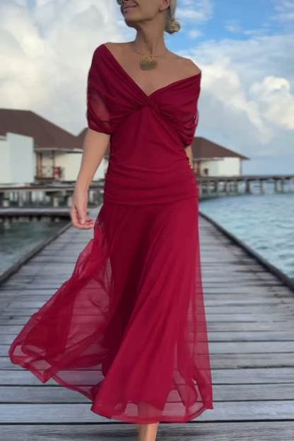 Magda™ | Robe longue élégante à décolleté en V