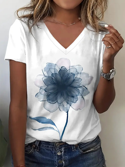 Vera™ | T-shirt Printanier Fleuri