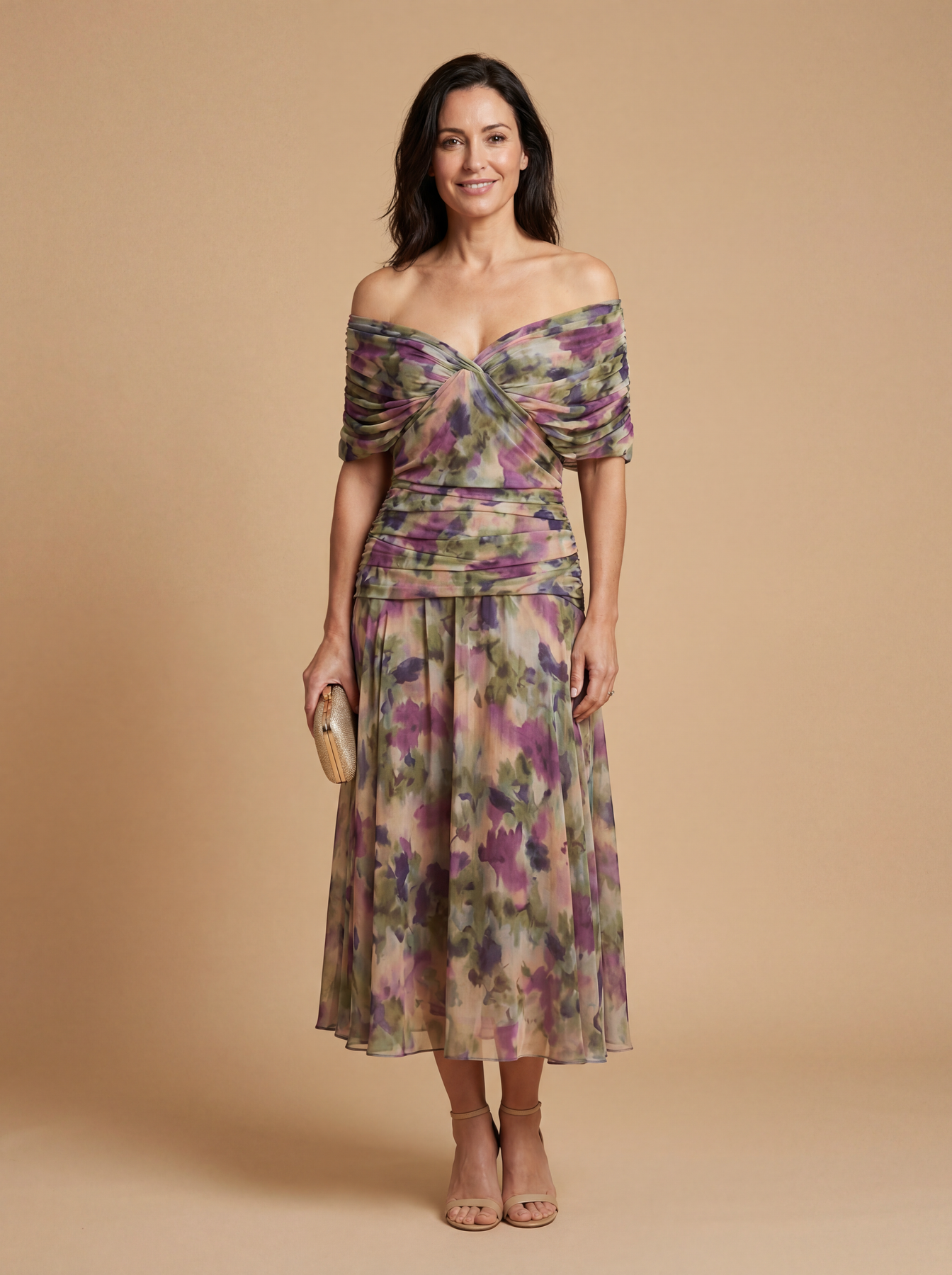 Luisa | Robe Longue Élégante Col en V