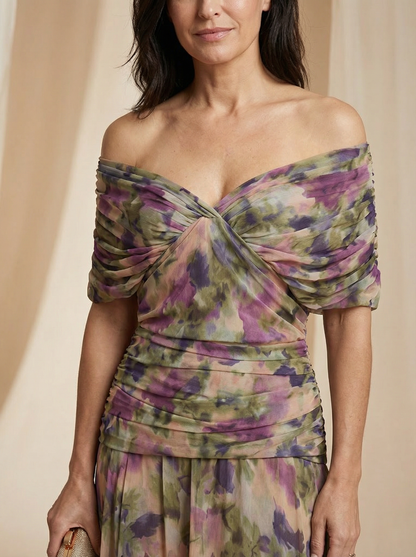Luisa | Robe Longue Élégante Col en V