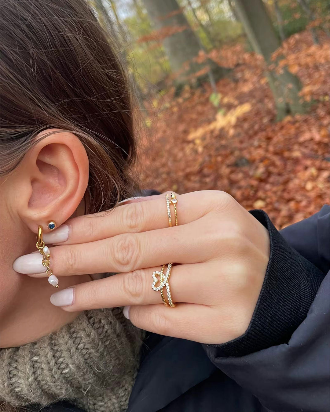 Boucles d'Oreilles Sunburst en Or 18K